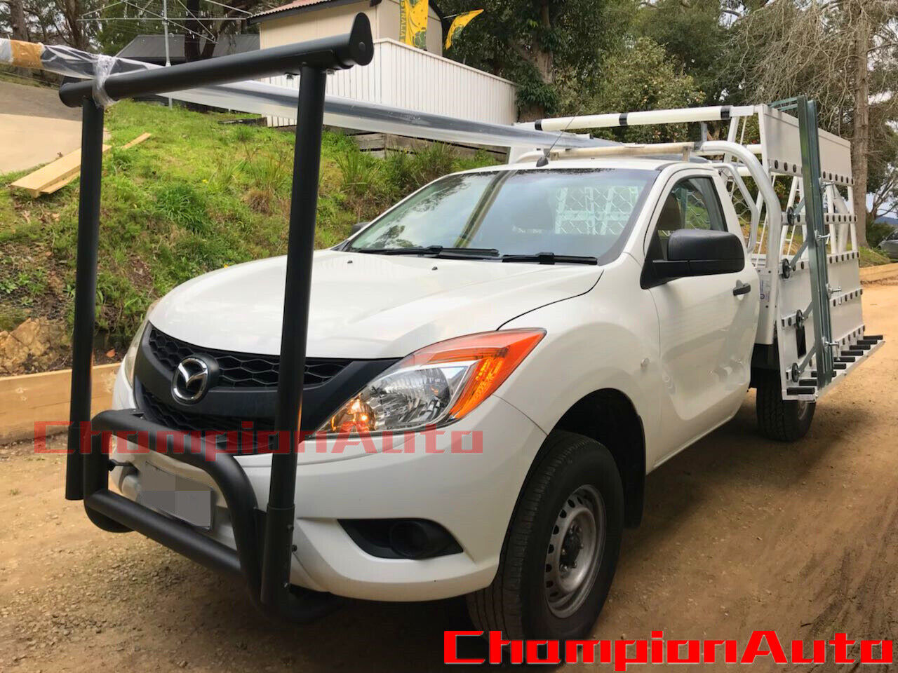 Nudge Bar For Mazda BT50 2012-08/2020 with Front Ladder Rack H Rack H-Frame