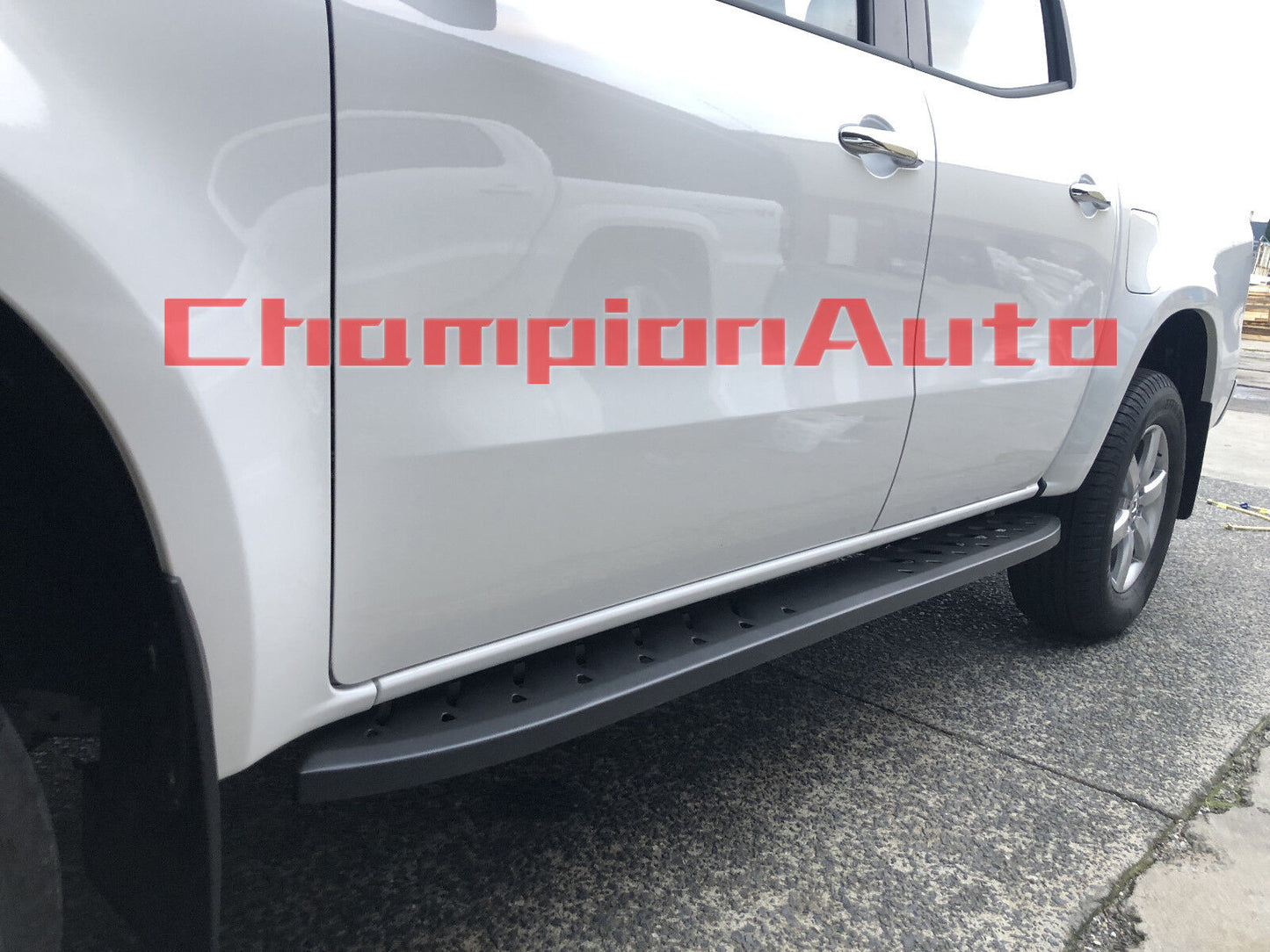 To Fit 2018+ Mercedes Benz X Class Double Cab Side Steps Running Boards (Shark)