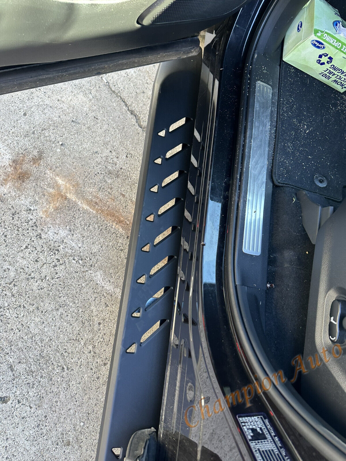 Black Steel Side Steps and Nudge Bar for SsangYong Musso 2018 - 2024