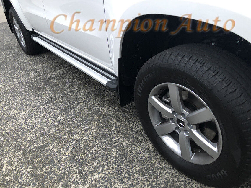 To Fit 2018+ Mercedes Benz X Class Double Cab Side Steps Running Boards (S6)