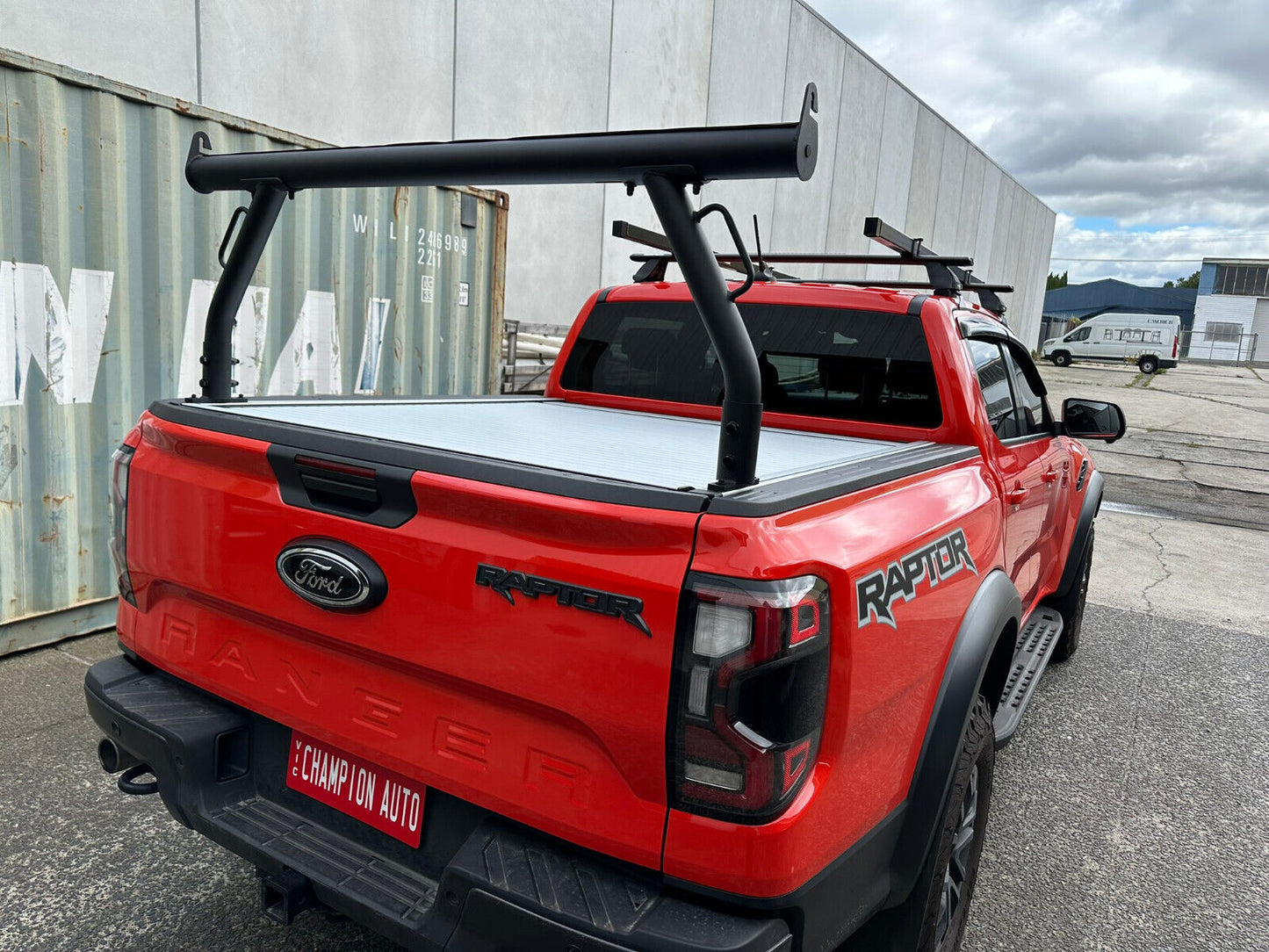 Ladder Rack FOR the Next Gen Ford Ranger Raptor Roller Cover Tracks 2022 -2024