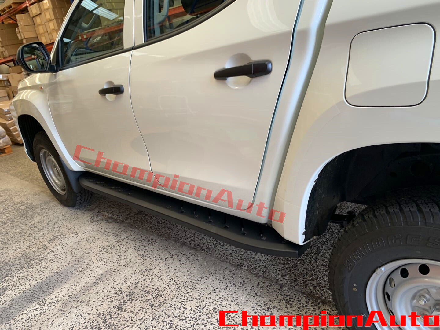 Side Steps Running Boards FOR Mitsubishi Triton MR Double Cab 2019+ (Shark Bar)