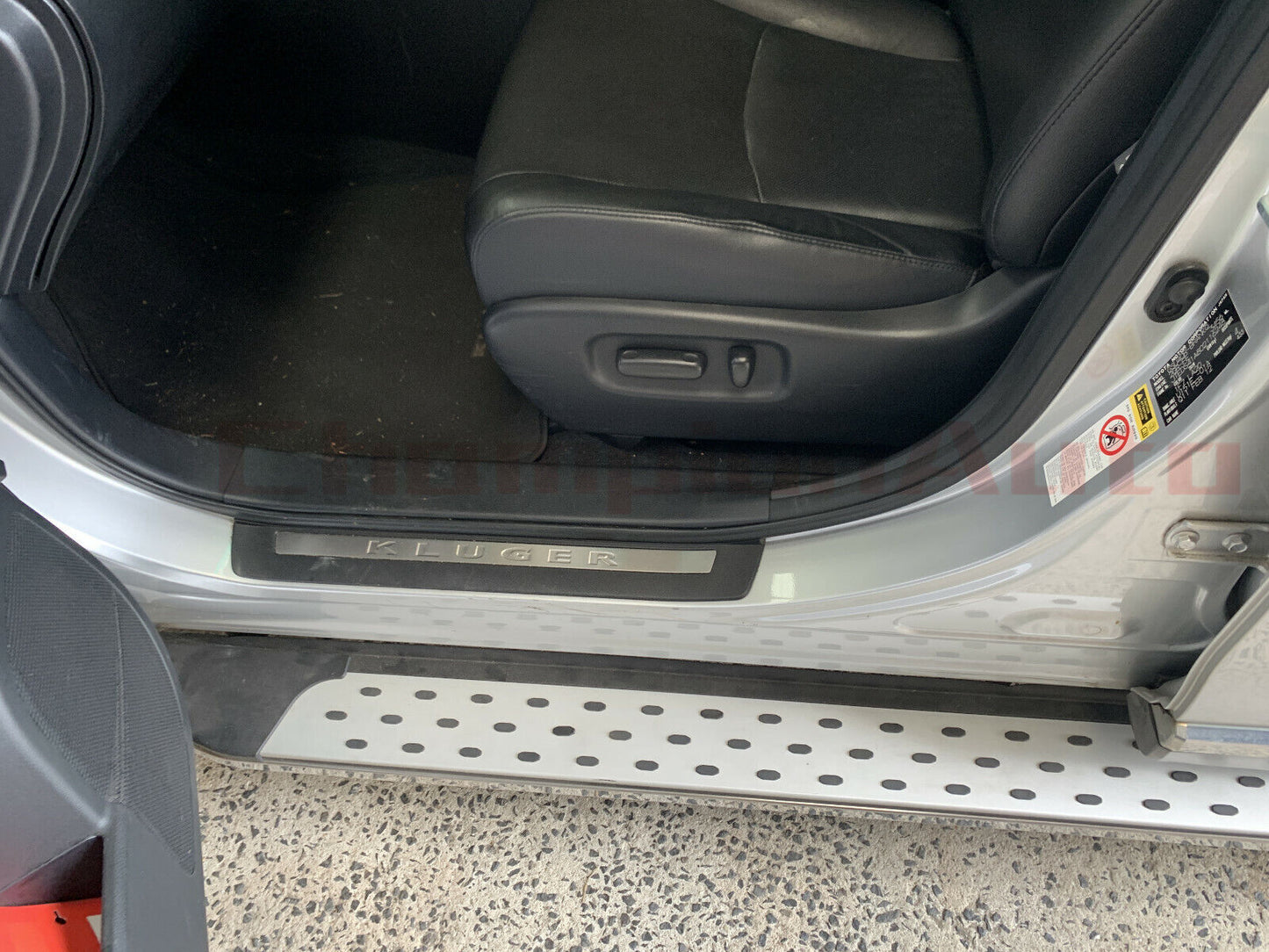 Side Steps Running Boards BLACK Aluminium for Toyota Kluger 2008-2013 (CMP16)
