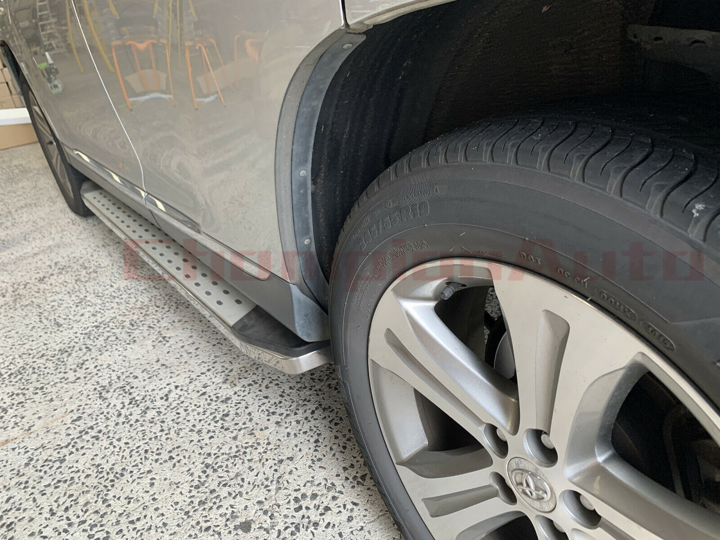 Side Steps Running Boards BLACK Aluminium for Toyota Kluger 2008-2013 (CMP16)
