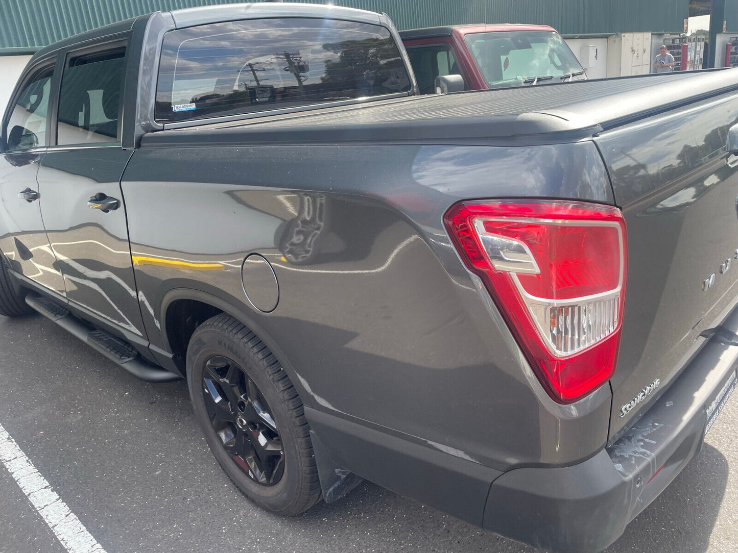 Black Steel Heavy Duty Side Steps for SsangYong Musso Dual Cab 2018 - 2024