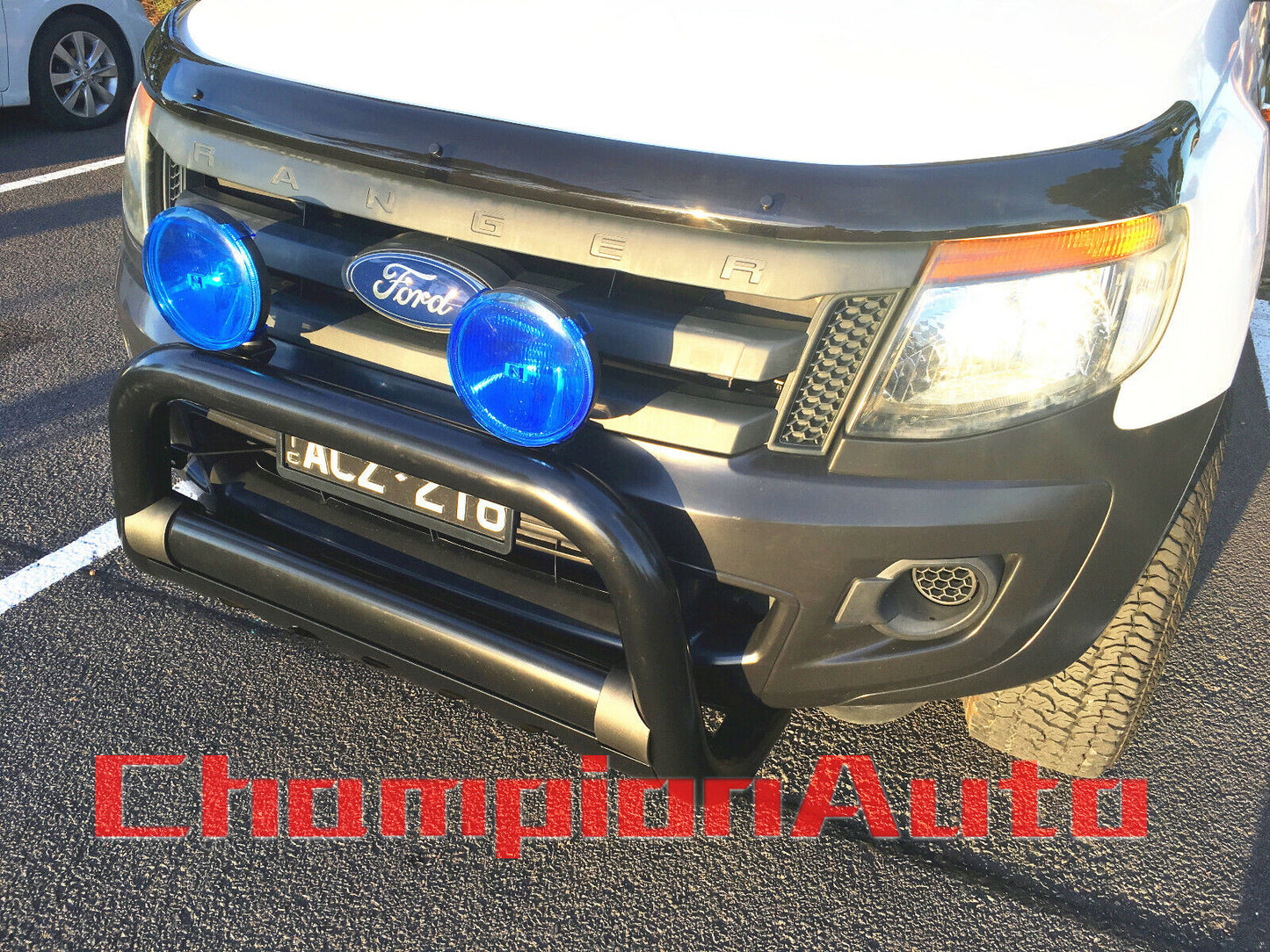 3.0'' Matt Sandy Black Steel Nudge Bar to fit Toyota Fortuner 2015-2018