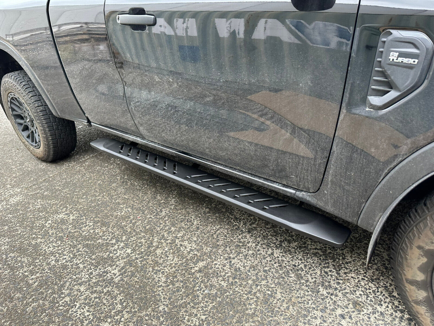 Black Steel Side Steps Mazda BT50 Freestyle Cab 2012-08/2020 (Shark Bar)