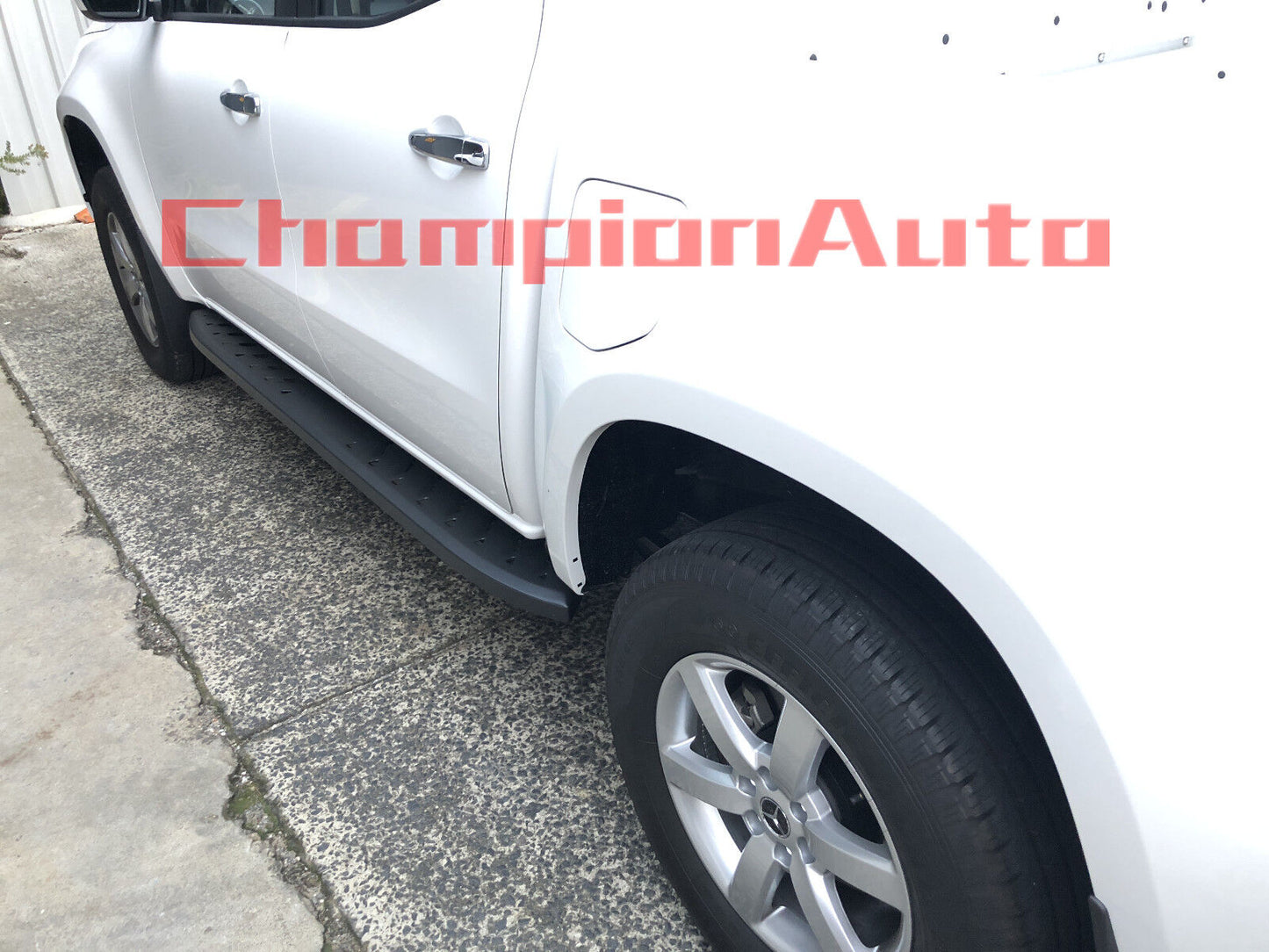 To Fit 2018+ Mercedes Benz X Class Double Cab Side Steps Running Boards (Shark)