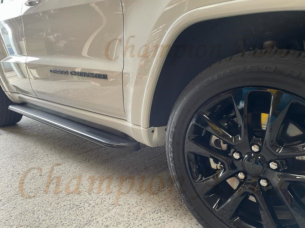 Side Steps Jeep Grand Cherokee WK BLACK 2011-2022 (XRB) With Heavy Duty Brackets