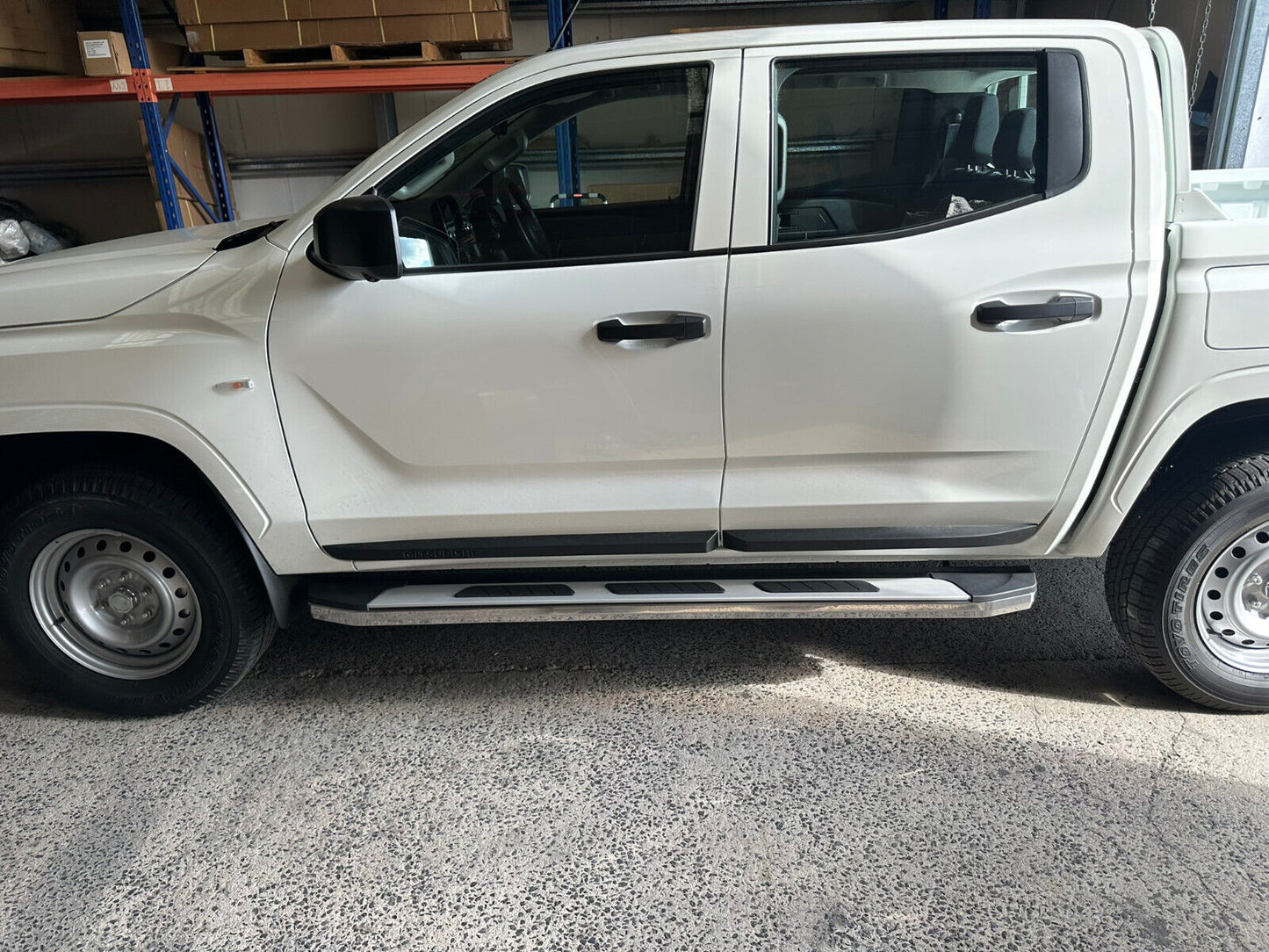 A PAIR Alloy side steps For All-New Mitsubishi MV Triton Dual Cab 2024+(CMP15)