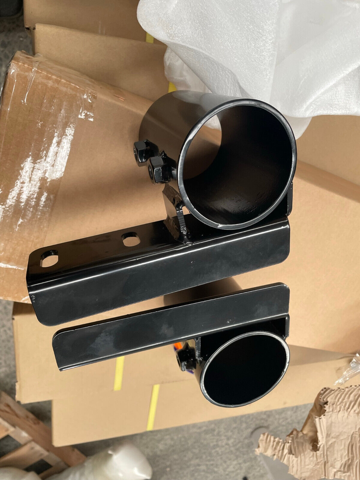 A pair of Steel Bracket Ladder Rack Brackets for Ute Tub to TO FIT 3'' 76mm TUBE