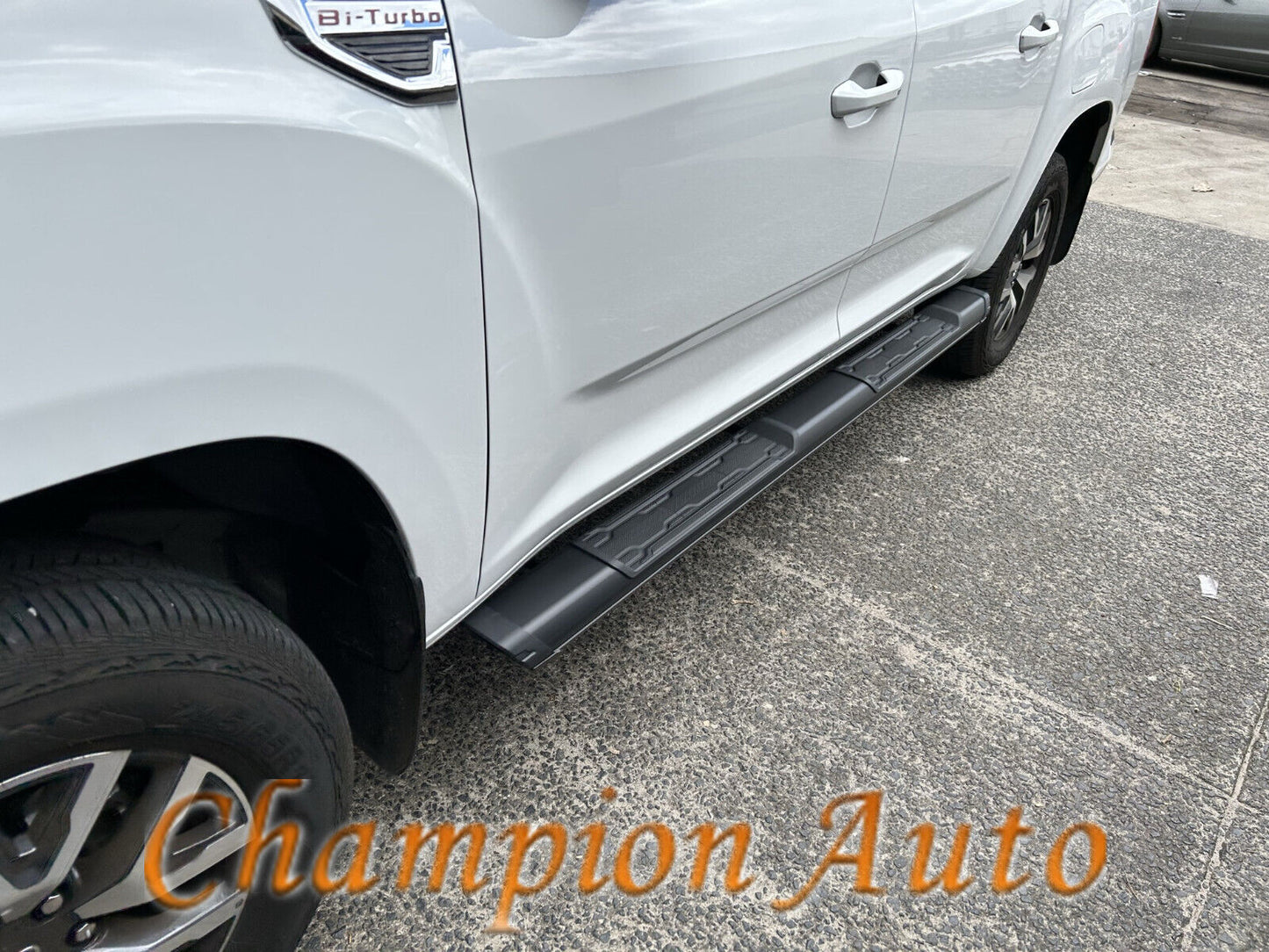 A pair of Alloy side steps For LDV T60 T60 MAX Dual Cab 2021 -2024 (s8)