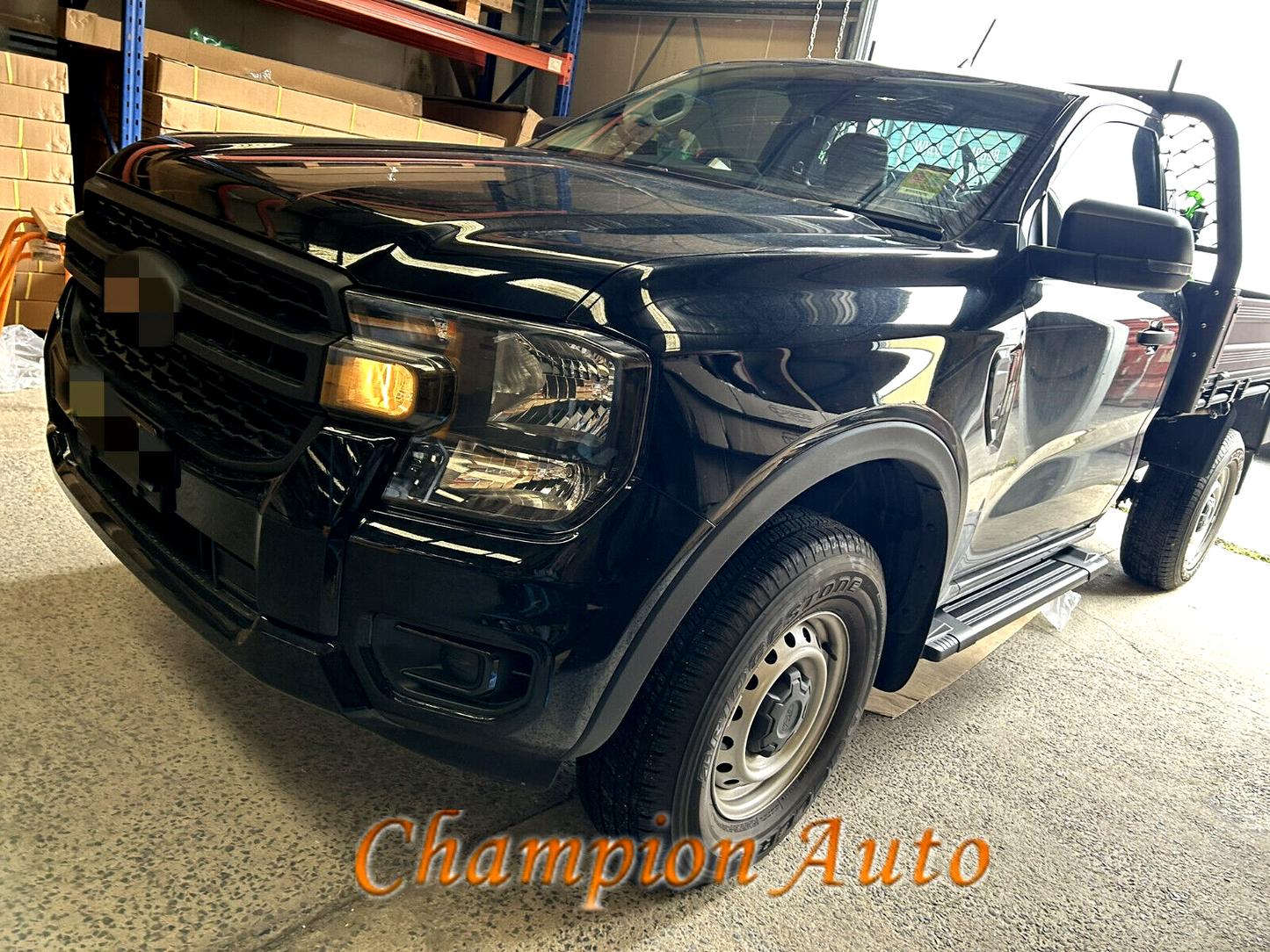 Black Alloy single cab side steps for Isuzu DMAX D-MAX 2012-08/2020