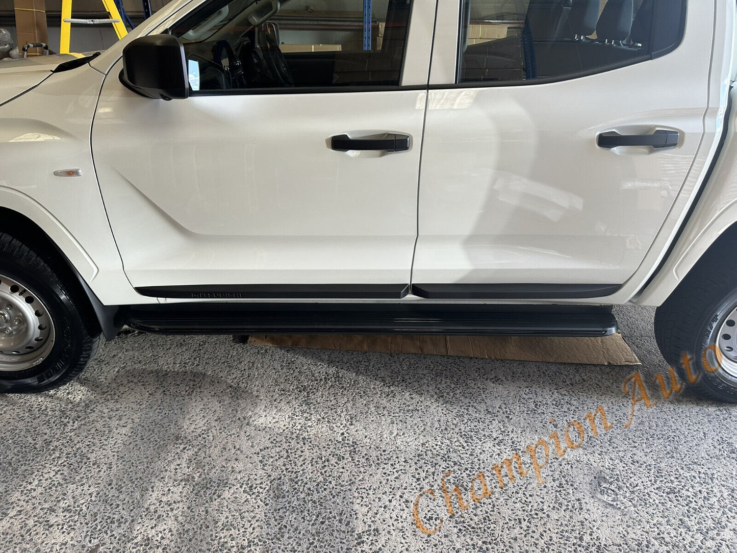 BLACK Alloy side steps For All-New Mitsubishi MV Triton Dual Cab 2024+ (XRB)