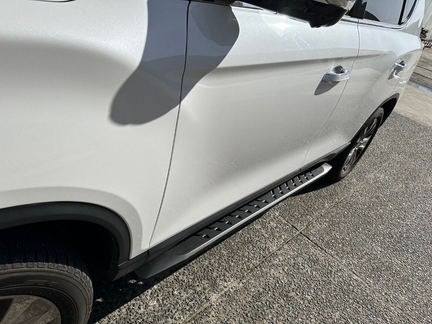 Steel Side Steps Running Boards for SsangYong Rexton 2019-2024 All Models(SHARK)