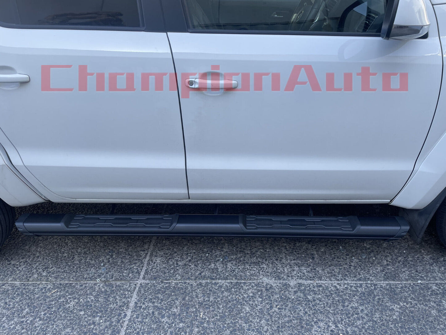 Side Steps for Ford Ranger Dual Cab Black Alloy Side Steps 2011-08/2022 (S8)