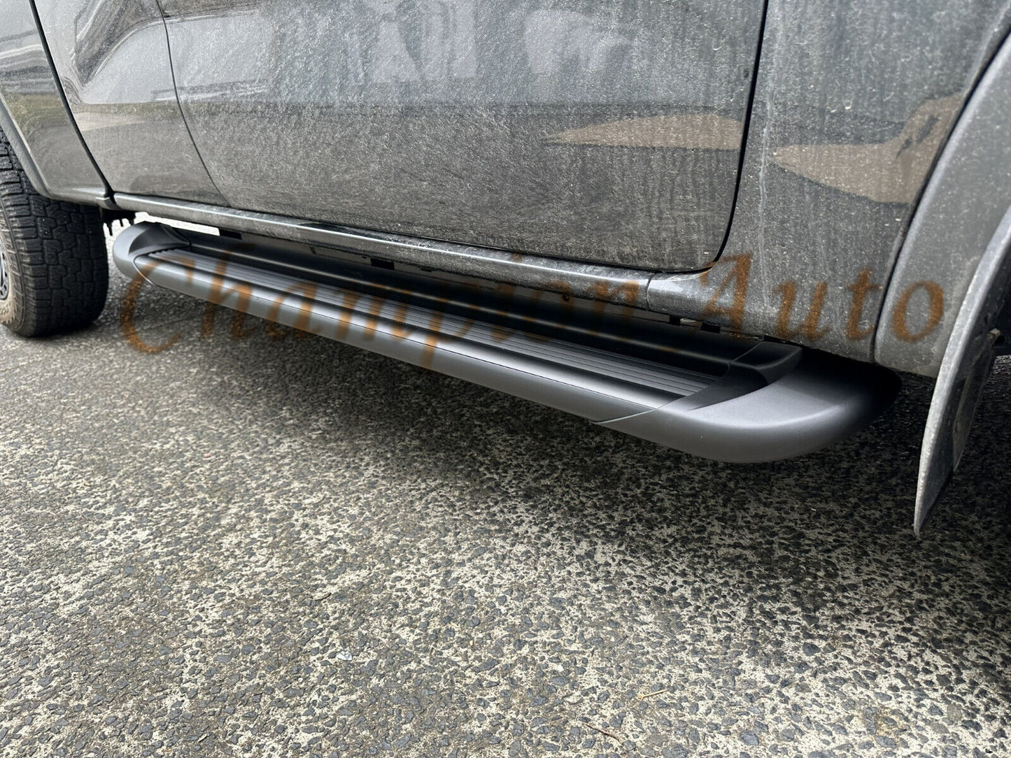Black ALLOY Side Steps For Next Gen Ford RANGER SUPER CAB 2022-2024 (CBB)