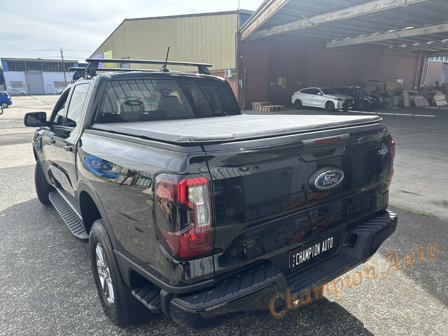 To Fit Ford Ranger Dual Cab 2022-2024 Tri Fold Soft Tonneau Cover Non Drill