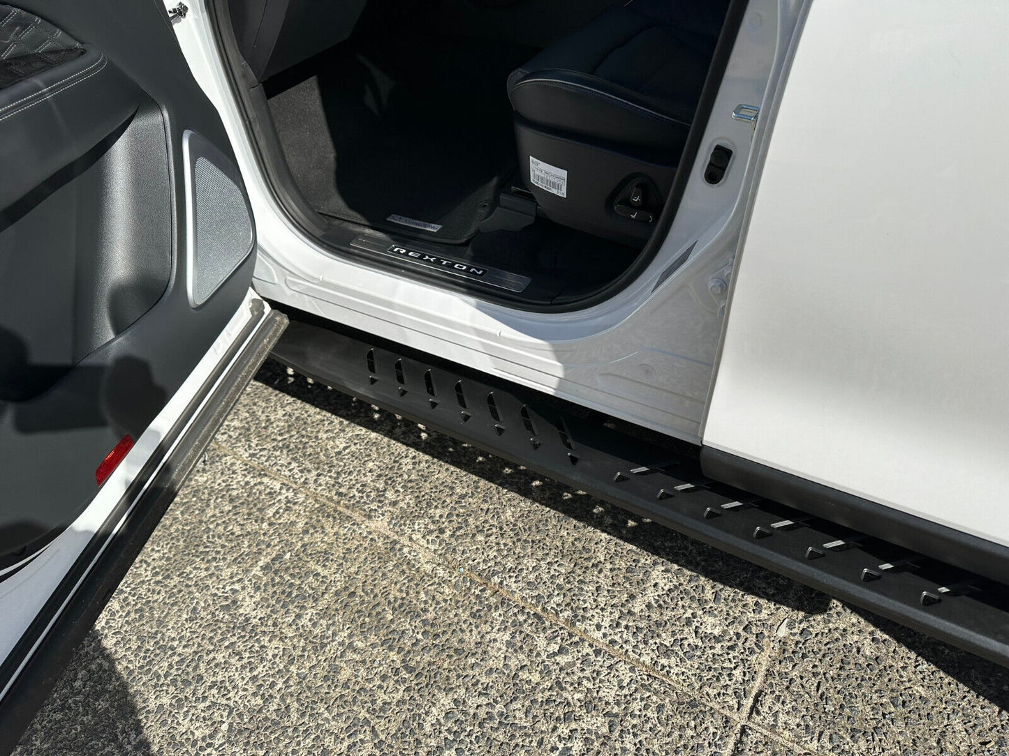 Steel Side Steps Running Boards for SsangYong Rexton 2019-2024 All Models(SHARK)