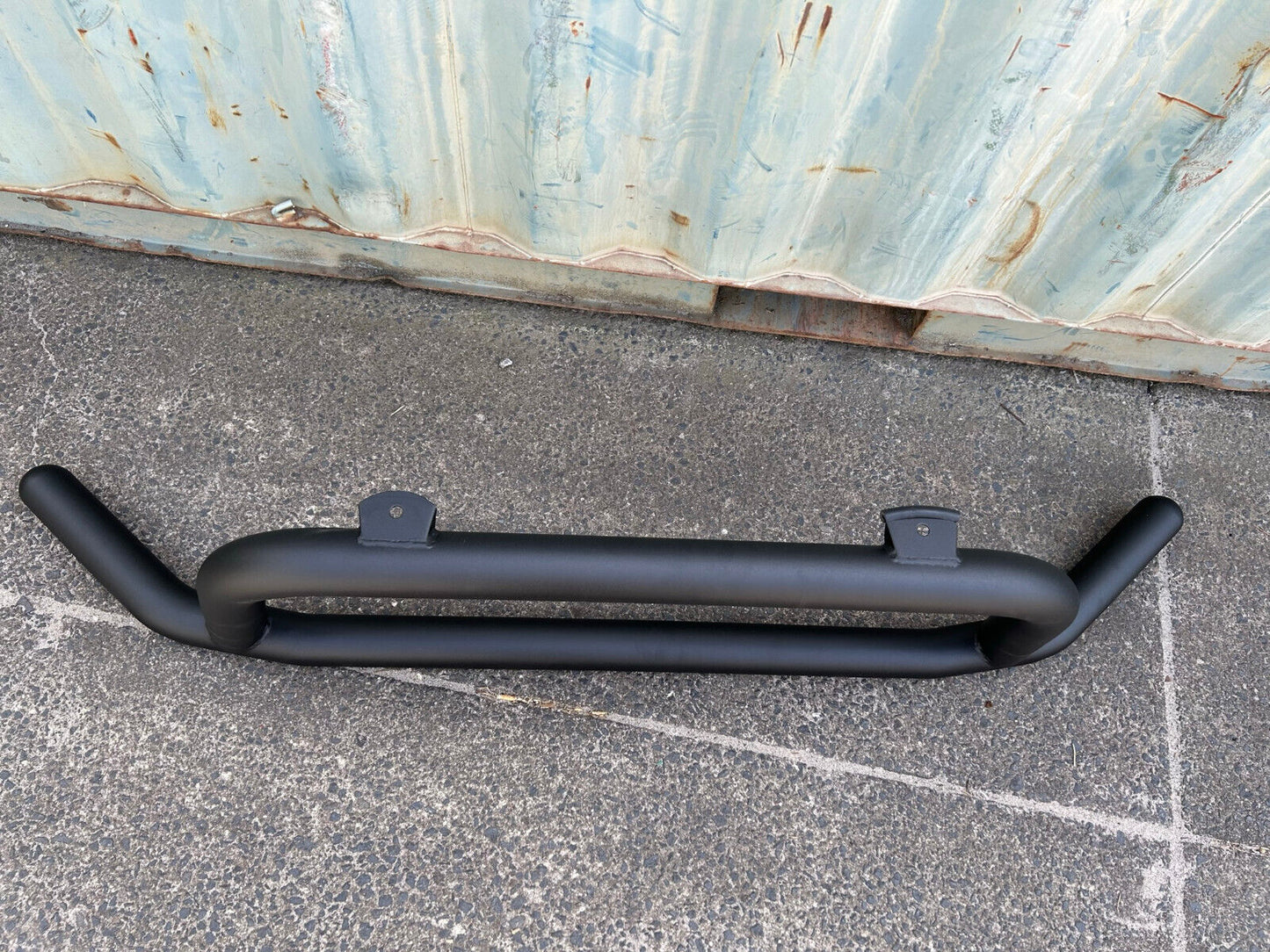 WIDE Matt Black Steel Nudge Bar For the New Toyota Hiace LWB 05/2019- 2024