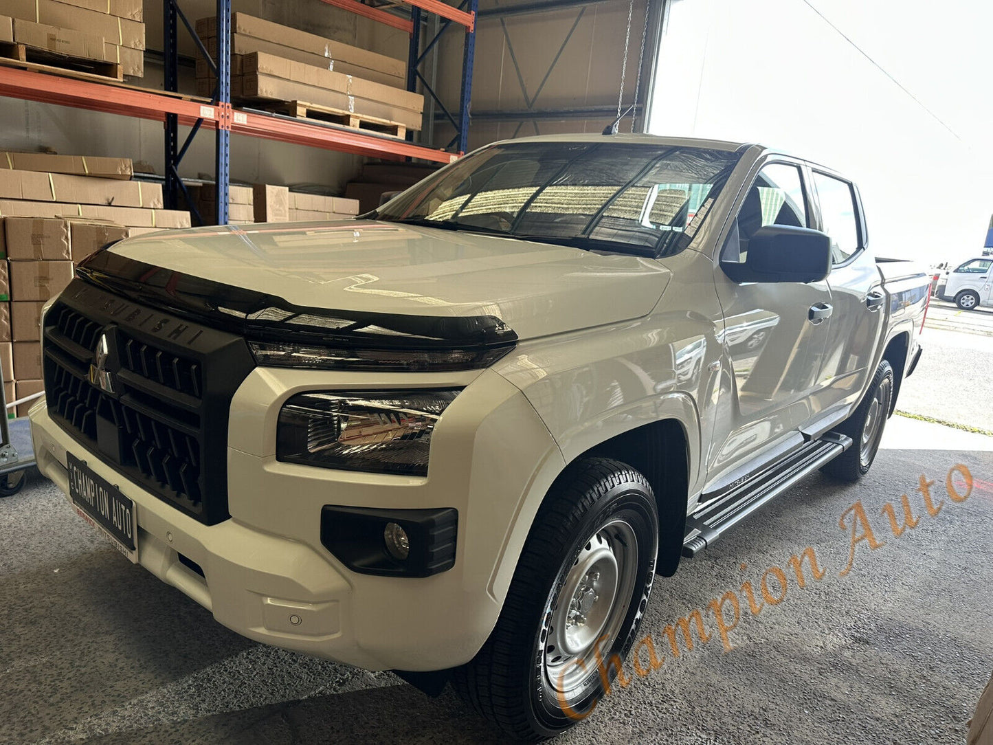 BLACK Alloy side steps For All-New Mitsubishi MV Triton Dual Cab 2024+ (HD24)