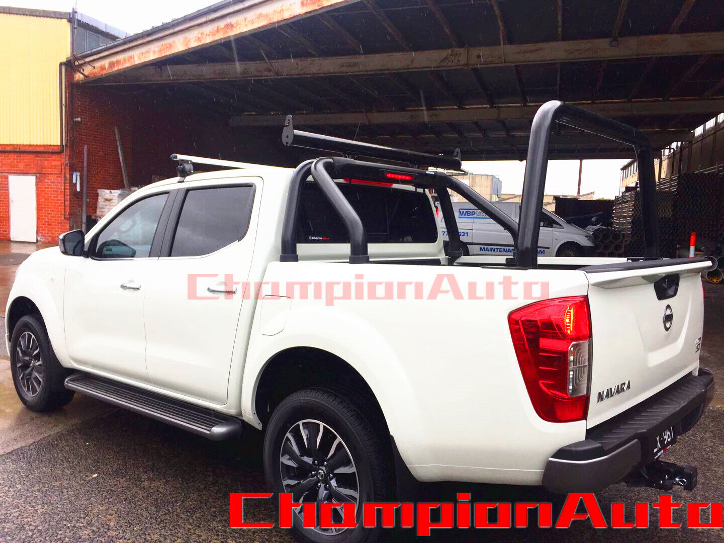 Black Steel Ladder Rack with extension barfor Nissan D23 NP300 2015-2021