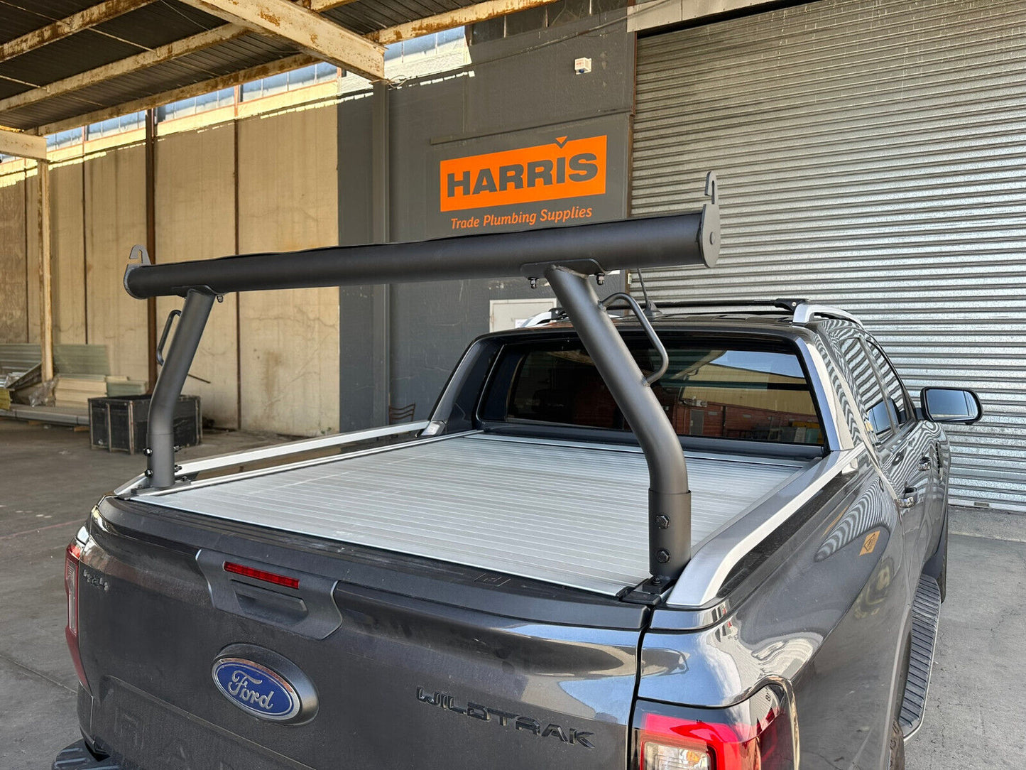 Black Ladder Rack FOR NEXT GEN Ford Ranger Wildtrak Roller Cover Track 2022-2024