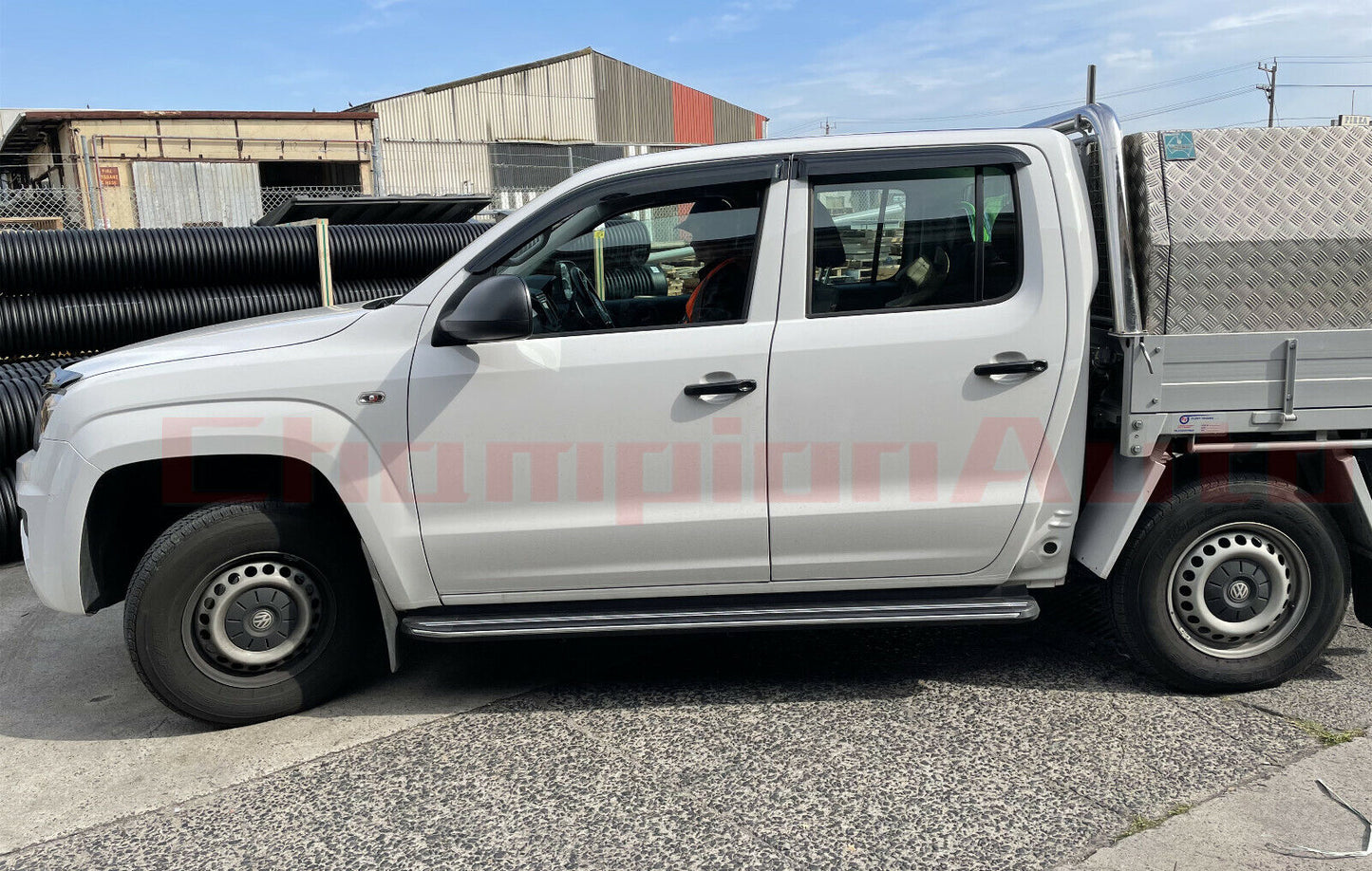 A PAIR Alloy side steps For LDV T60 T60 MAX Dual Cab 2021 2022 2023 (XR)