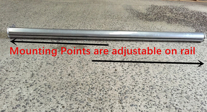 Polished Alloy Ladder Rack/Sports Bar Extension Bar, Mounting Points Adjustable