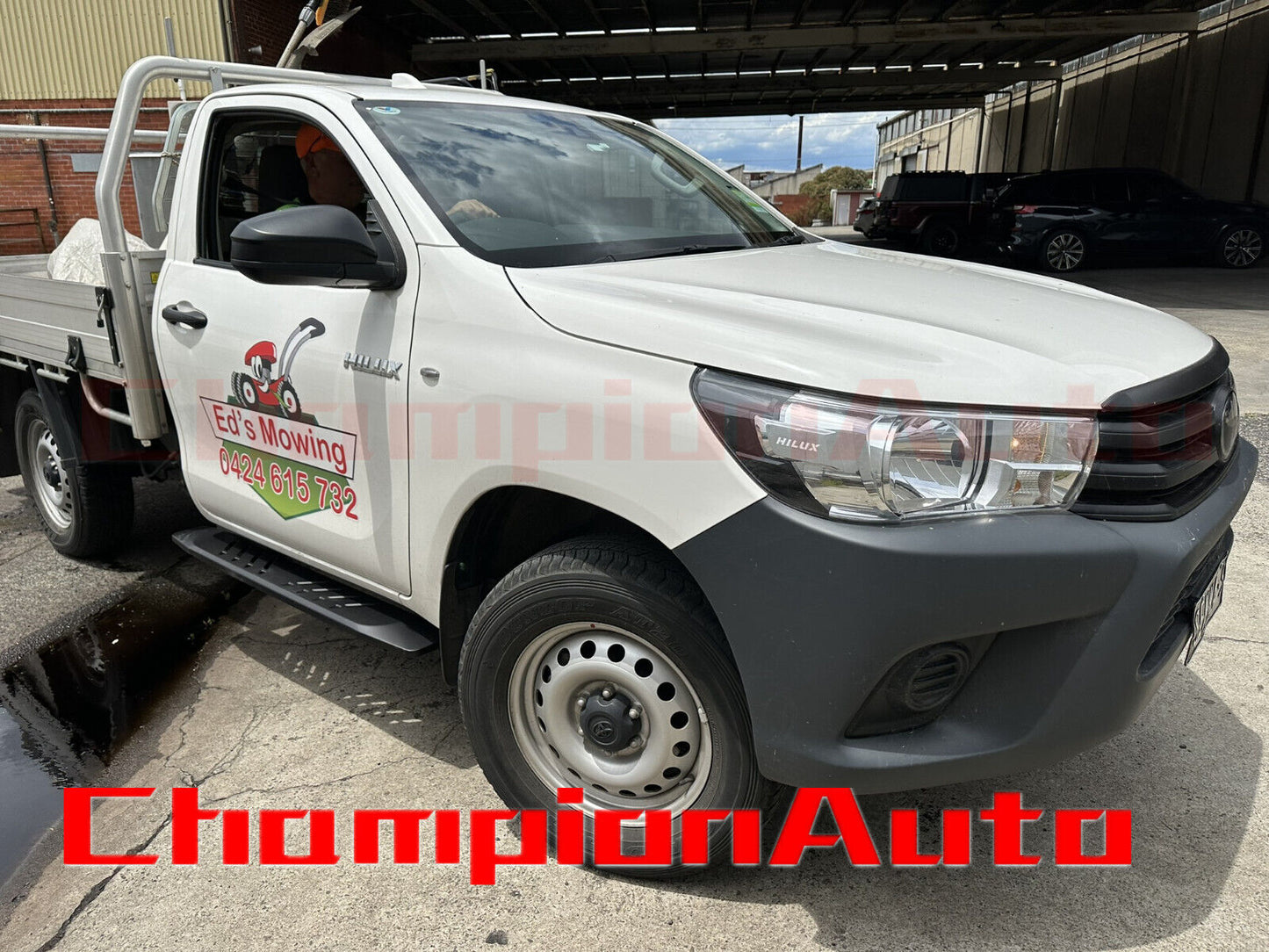 Single Cab Side Steps Black Powder Coated Steel for Toyota Hilux 2015 - 2024