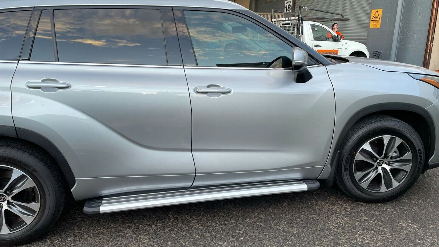 Side Steps Running Boards Aluminium for The New Toyota Kluger 2021 - 2025 (S6)