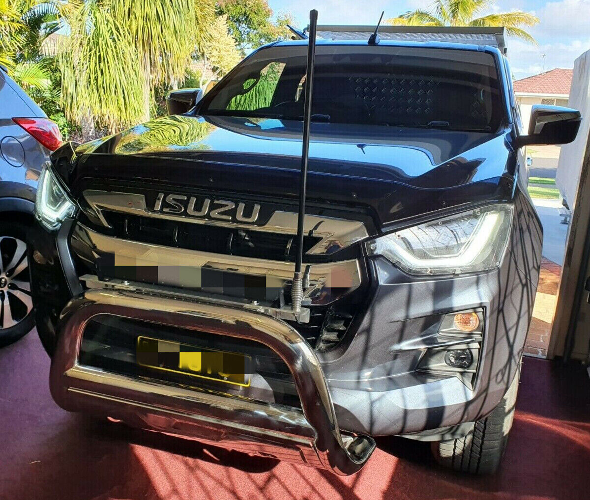 Nudge Bar 3.5'' Oval Stainless Steel Oval FIT Isuzu DMAX D-MAX 9/2020-2024