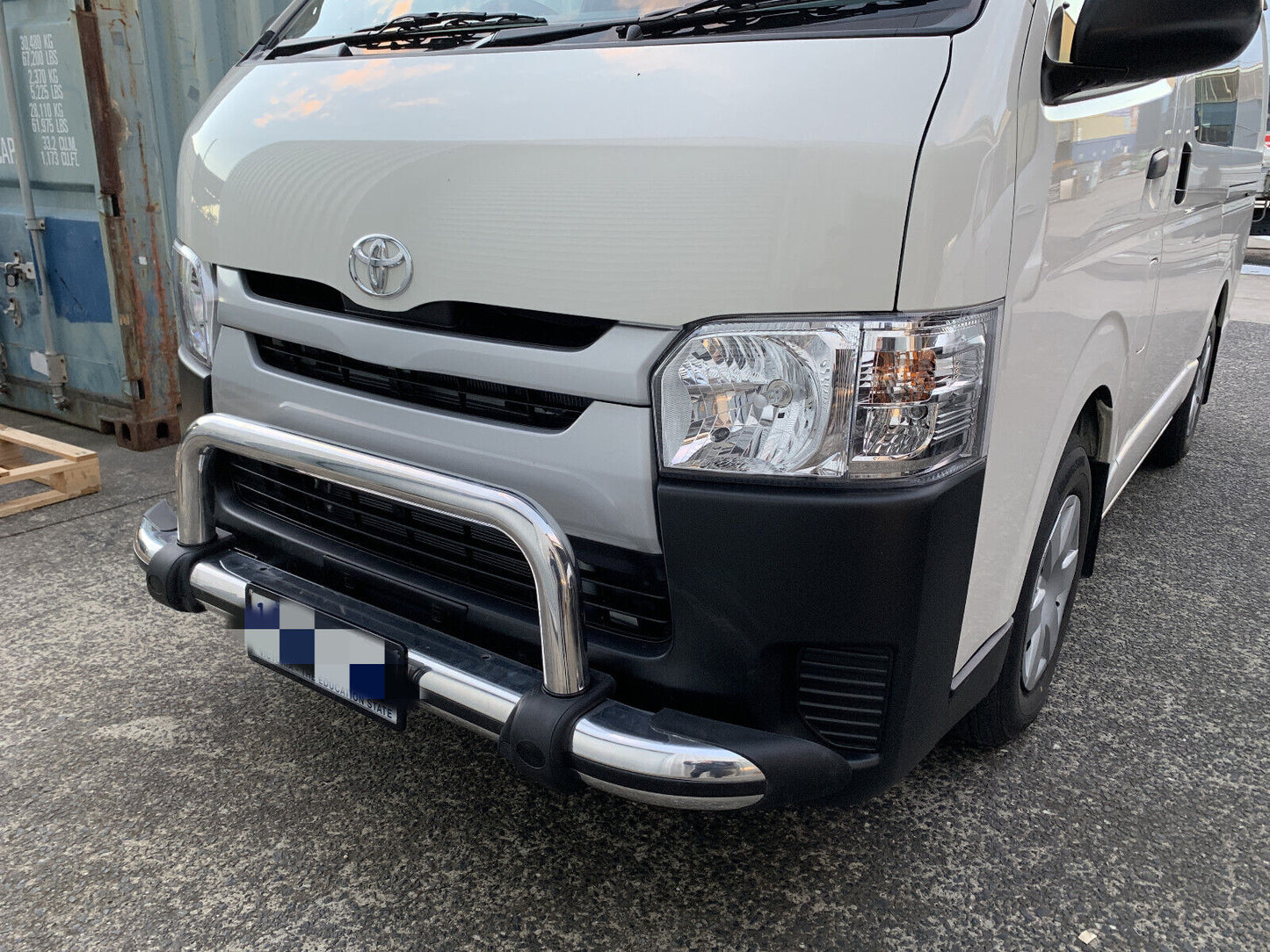 Nudge Bar 3" Aluminium Guard FOR Toyota Hiace LWB 2005-2019 (LWB ONLY)