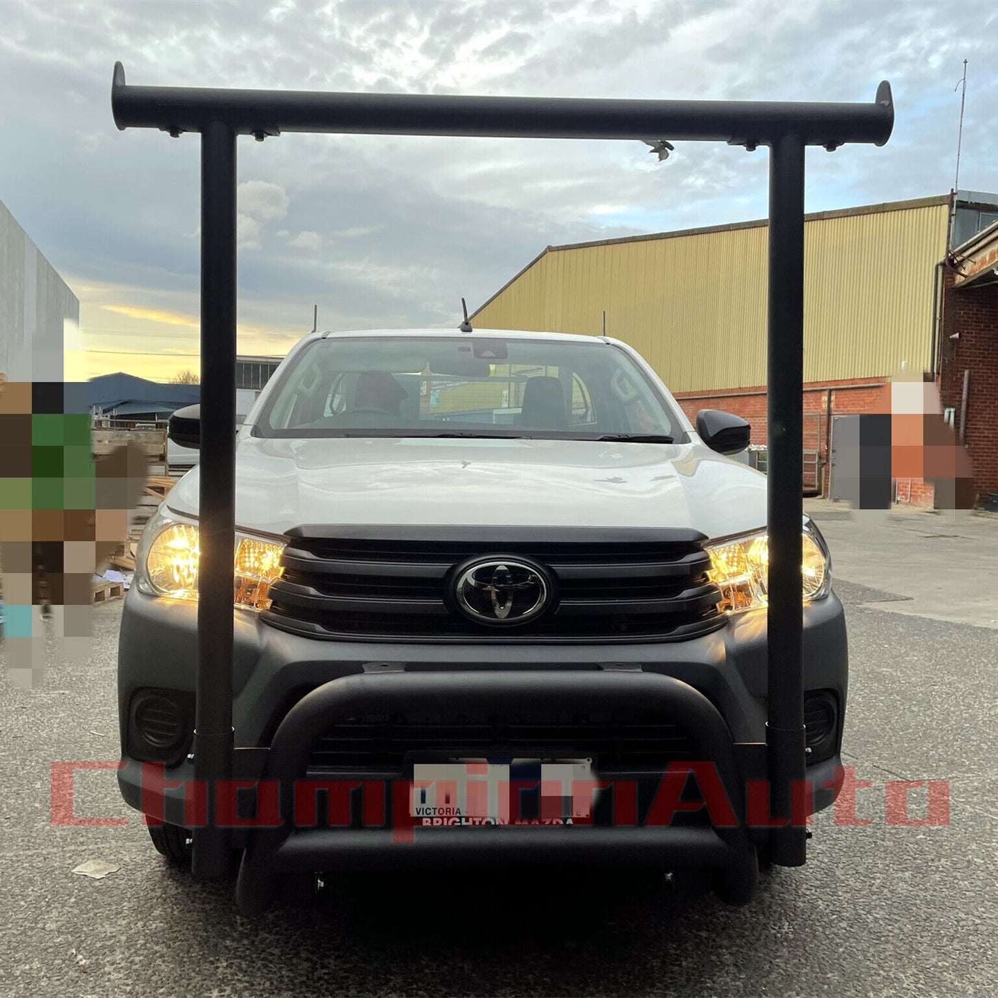 Nudge Bar for Toyota Hilux 2015-2024 single cab with Front Ladder Rack H Rack