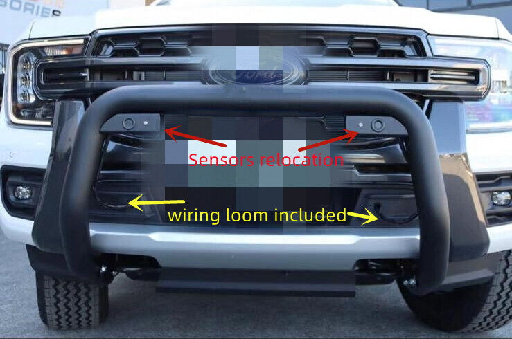 Black Nudge Bar for the Next Gen Ford EVEREST 2023+ Sensor Compatible