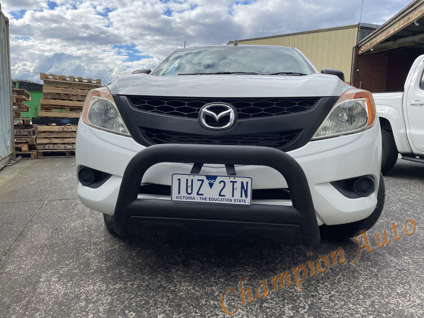3.5'' Matt Sandy Black Steel Low Loop Nudge Bar For MAZDA BT50 2012-08/2020