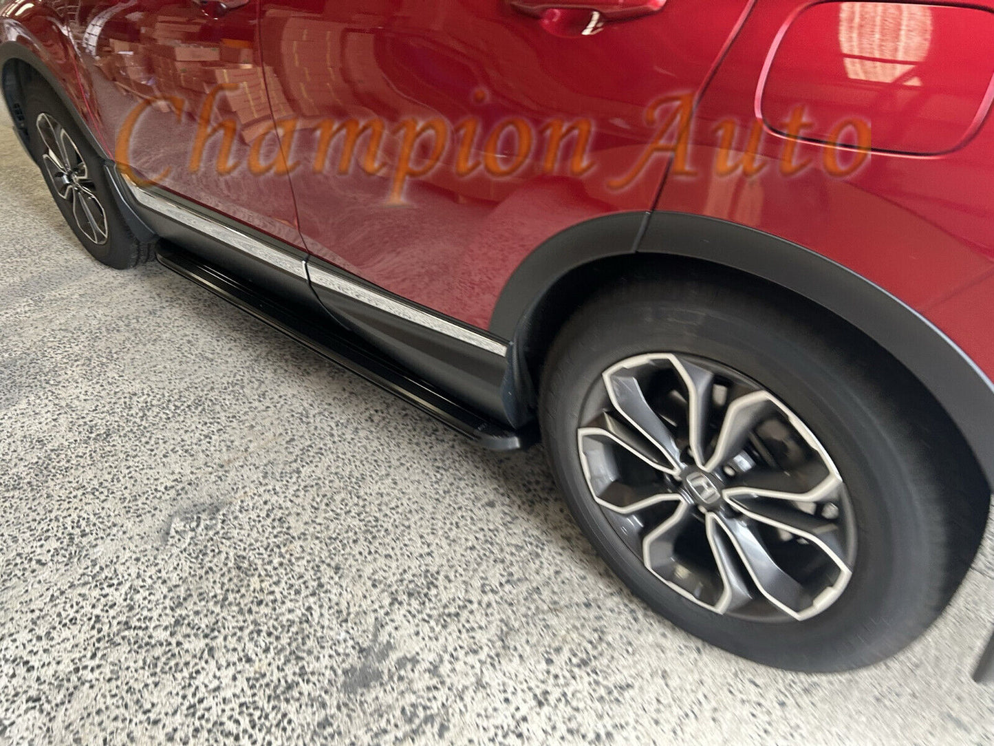 ALL BLACK Side Steps Running Boards To Fit HONDA CRV CR-V 2017-2024(XRB)