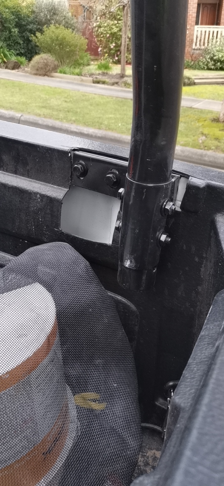Black Alloy Ladder Rack with extension bar for Mercedes Benz X-Class 17-20