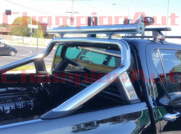 Polished Alloy Adjustable(Height&Width) Ladder Rack + Sport Bars Extension Bar