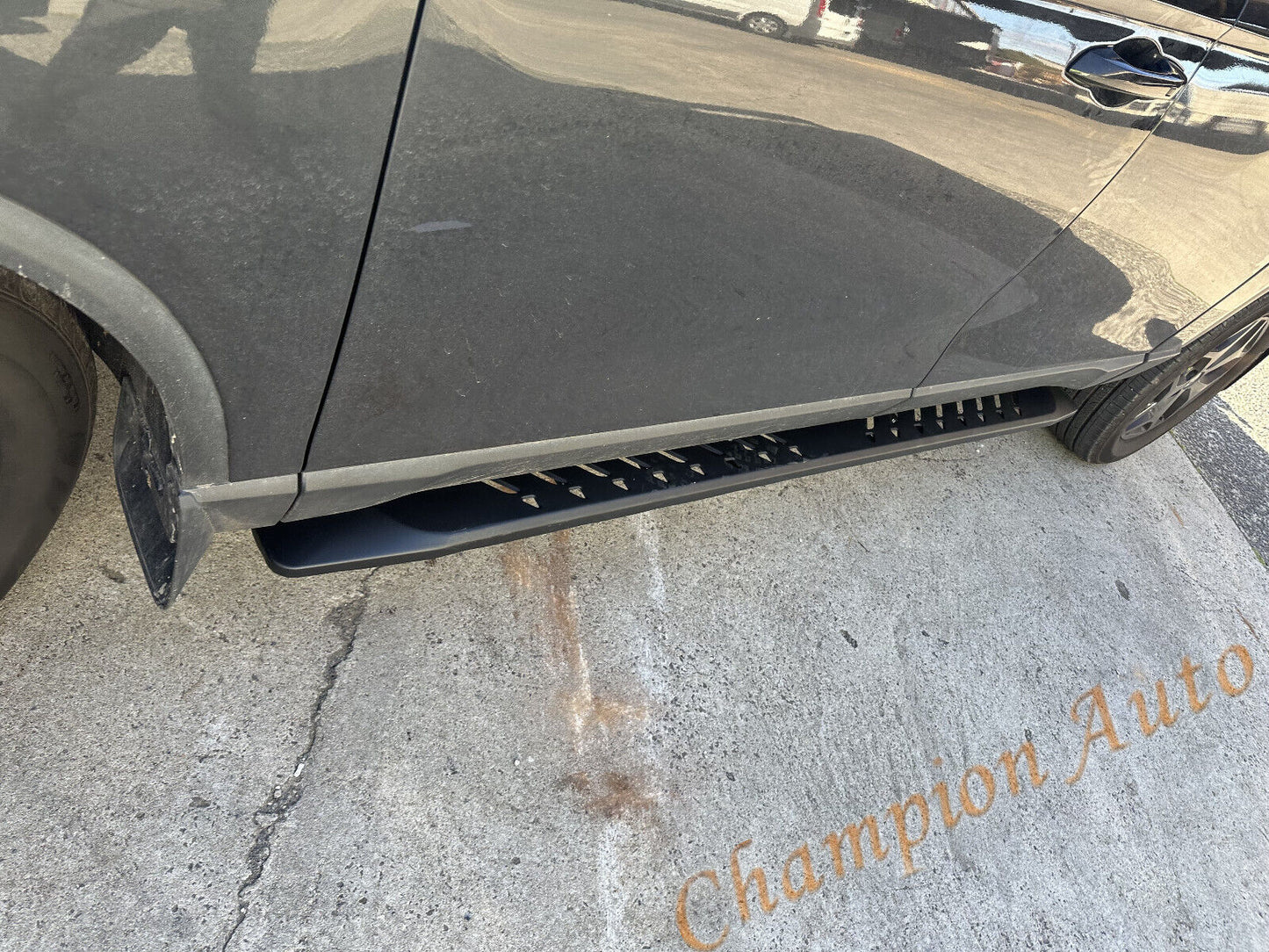 Black Steel Side Steps and Nudge Bar for SsangYong Musso 2018 - 2024