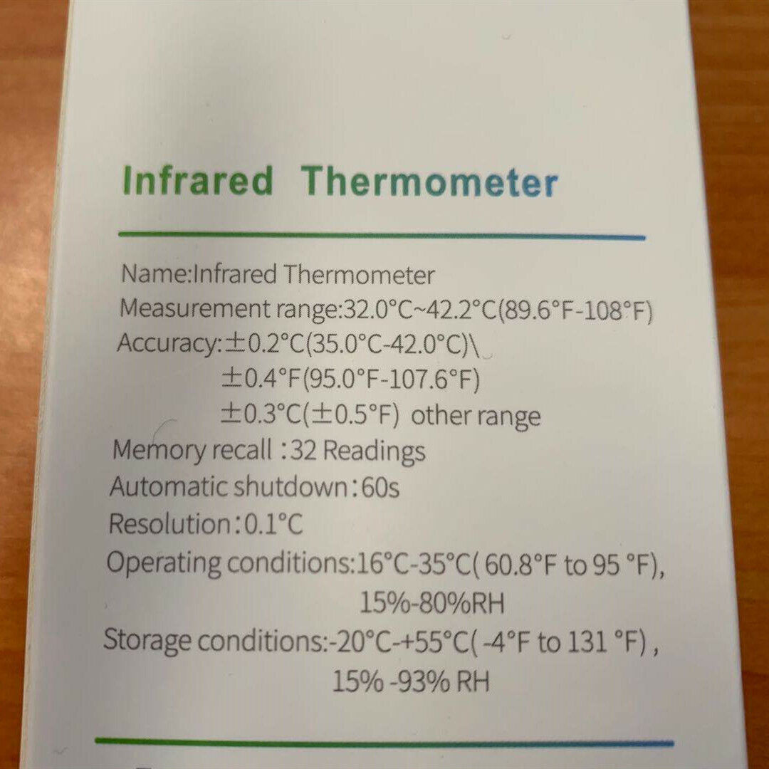 Non-Contact Infrared Thermometer Temperature Gun Fever Warming Fast measurement