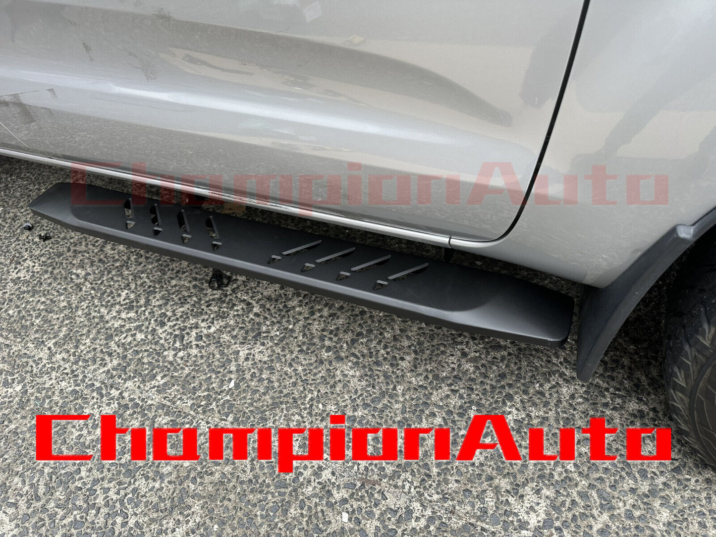 A PAIR Single Cab Side Steps Black For Ford Ranger 2012-2022 (Shark Bar)