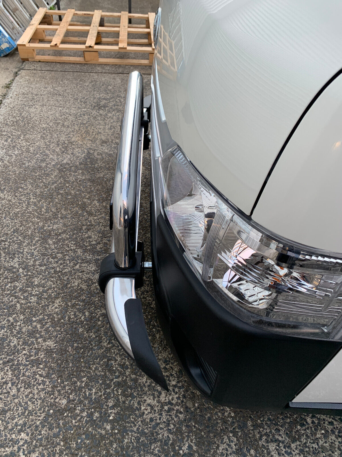 Nudge Bar 3" Aluminium Guard FOR Toyota Hiace LWB 2005-2019 (LWB ONLY)