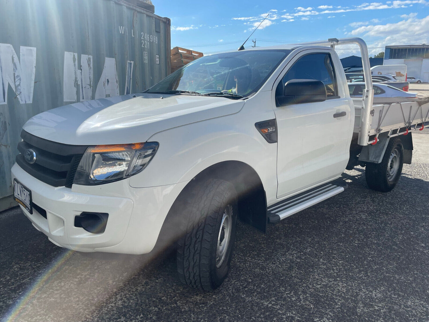 A PAIR Single Cab Alloy Side Steps for FORD Ranger 2012-2021 (S6)