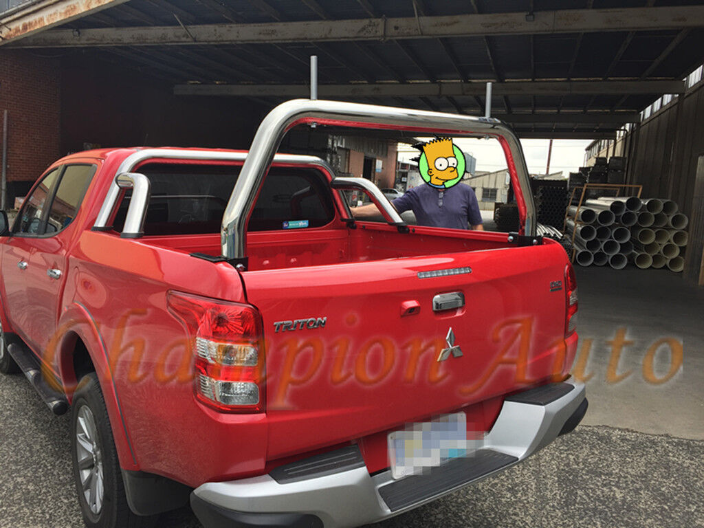 3''Stainless steel Ladder Rack fit Mitsubishi MQ Triton Tub 2015- 2019