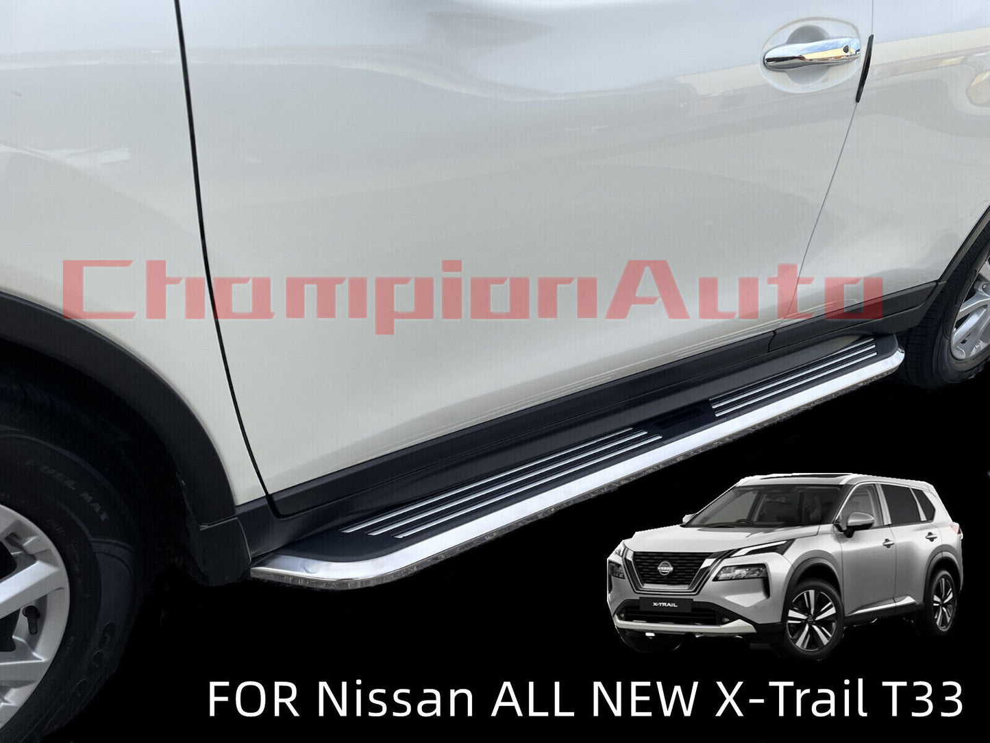 Alloy Side Steps for Nissan X-Trail Xtrail T33 e-Power Only 08/2022-2024 (CMP94)