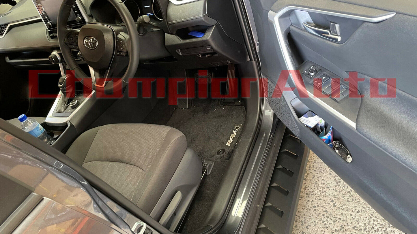 Side Steps Running Boards BLACK STEEL To Fit Toyota NEW Rav4 2019-2023(Raptor)