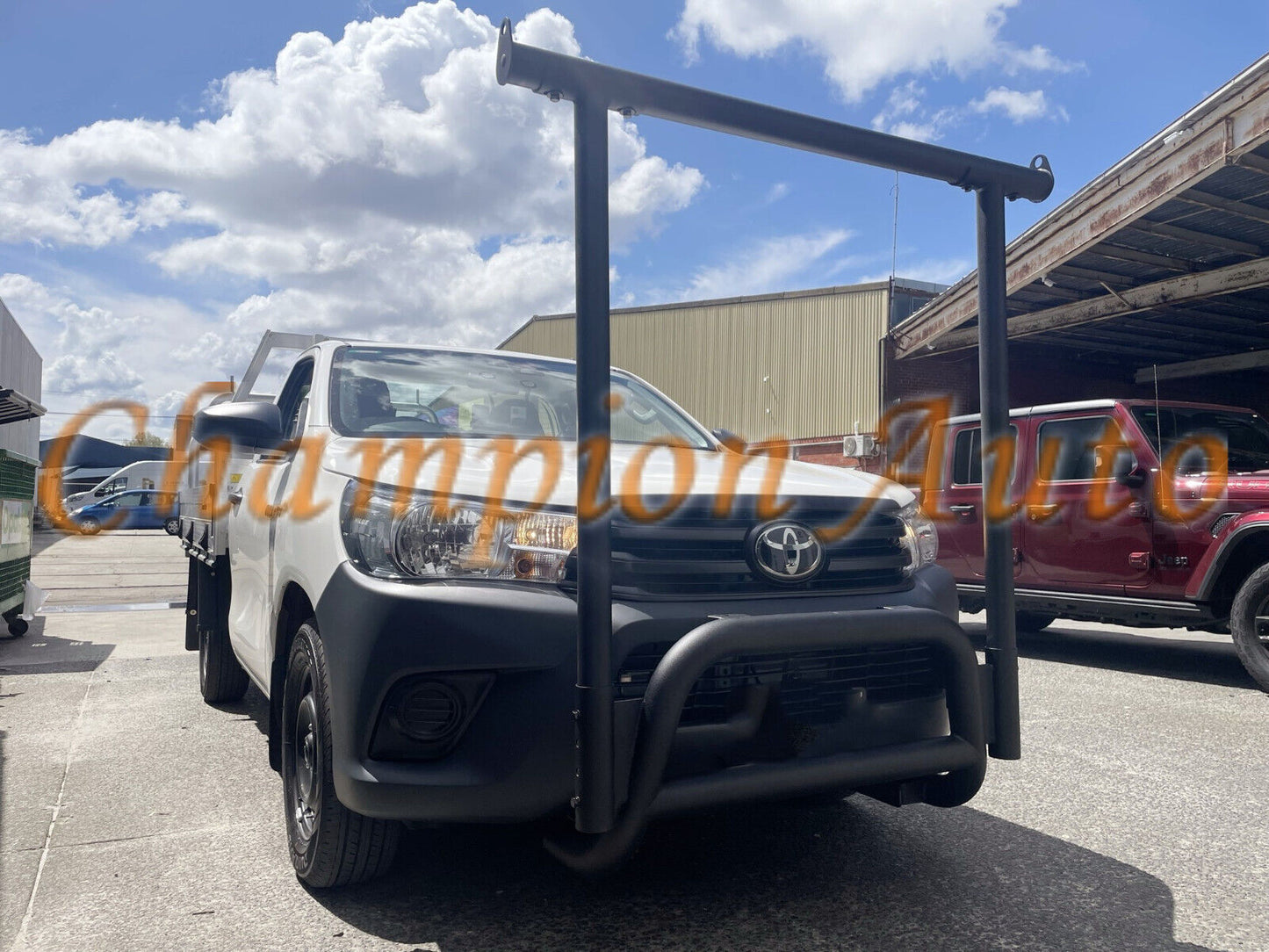 Nudge Bar for Toyota Hilux 2015-2024 single cab with Front Ladder Rack H Rack