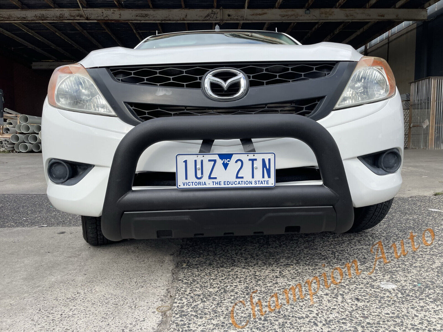 3.5'' Matt Sandy Black Steel Low Loop Nudge Bar For MAZDA BT50 2012-08/2020