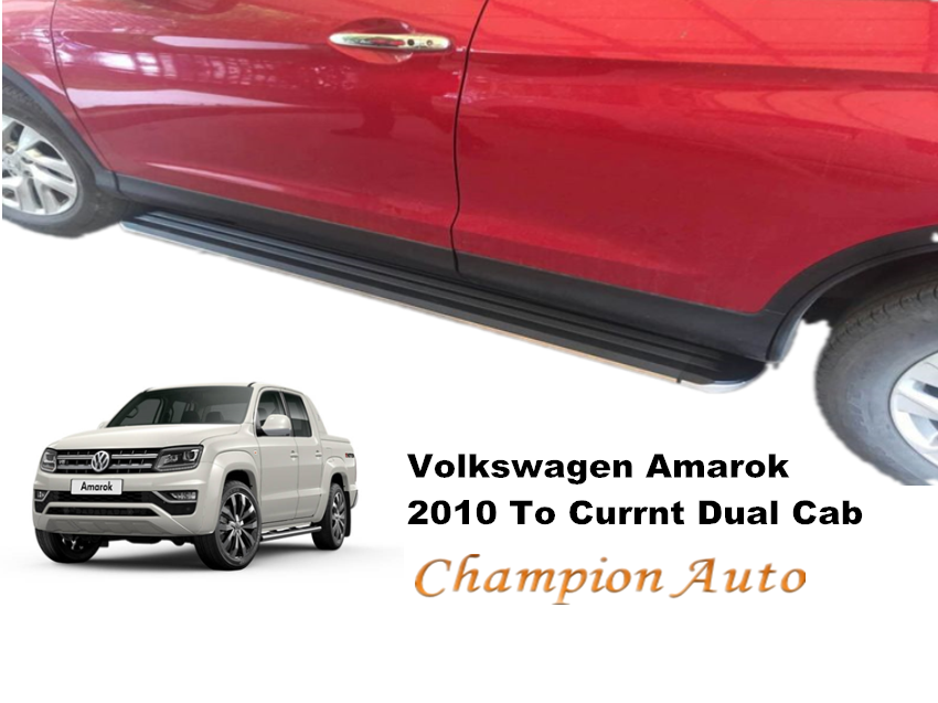 Volkswagen Amarok Dual Cab Side Steps Aluminium 2010- 2020+ (S5)